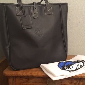 Barrington Tote Bag Dallas Mavericks Black Leather